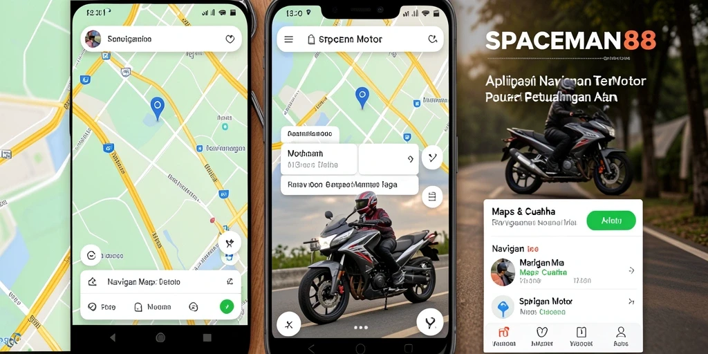 Tampilan antarmuka utama SPACEMAN88 yang user-friendly untuk navigasi motor.